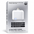 A 140W USB-C fast charger in its retail packaging, featuring a white rectangular charger with a USB-C connector and a small blue indicator light, shown on a clean white background.