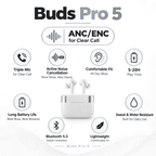 Buds Pro 5 Wireless Earbuds with ANC/ENC