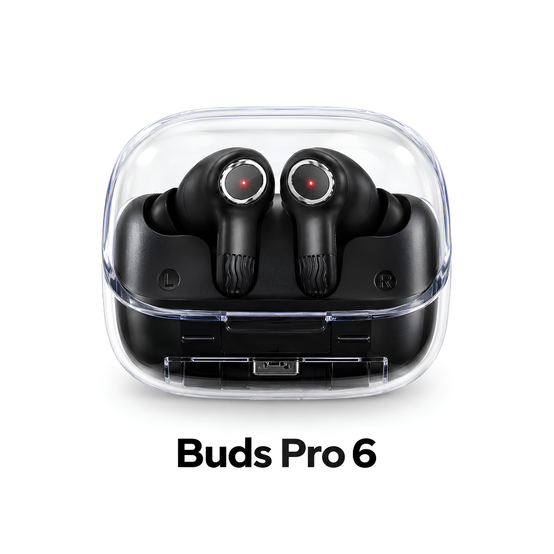 Buds Pro 6 Wireless Earbuds with Triple Mic & Touch Control