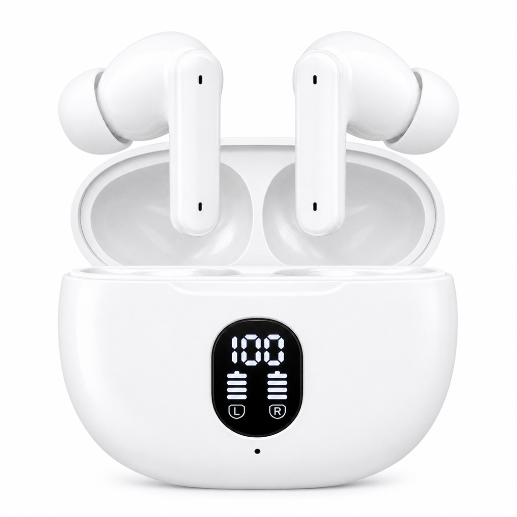 O-LONNIE Round N15 Wireless Bluetooth Earbuds