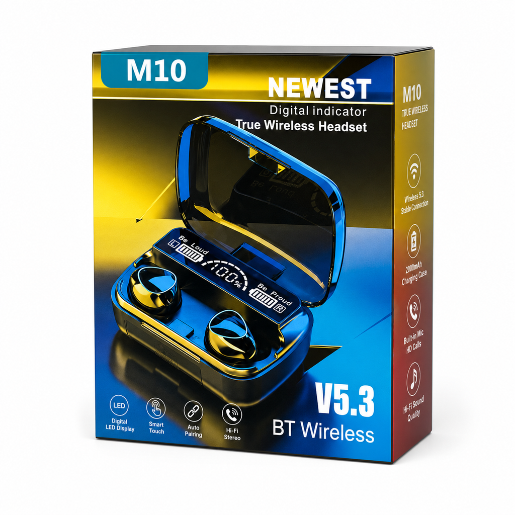 M10 TWS Wireless Bluetooth Earbuds